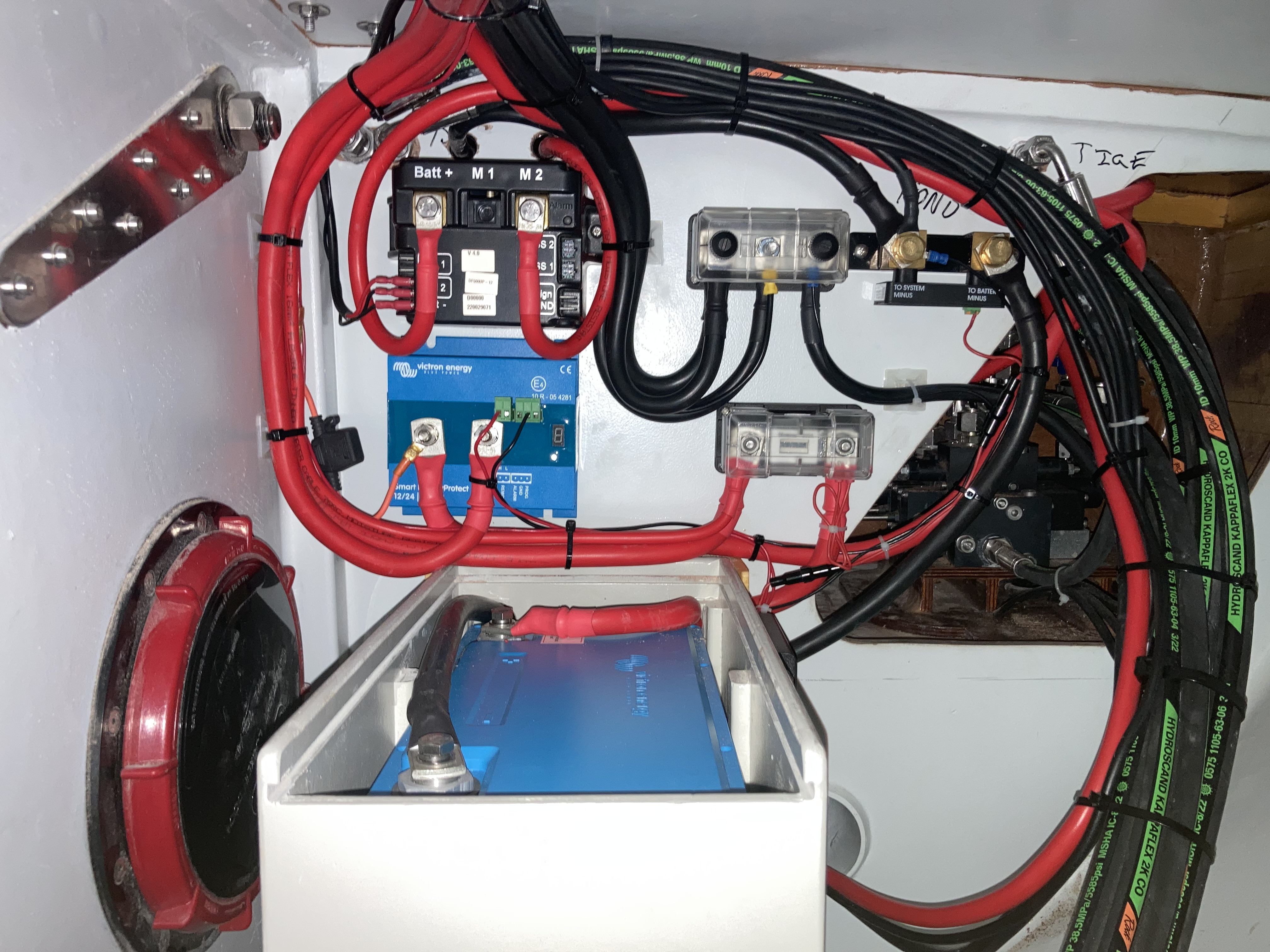 Victron batterie lithium énergie câble câblage